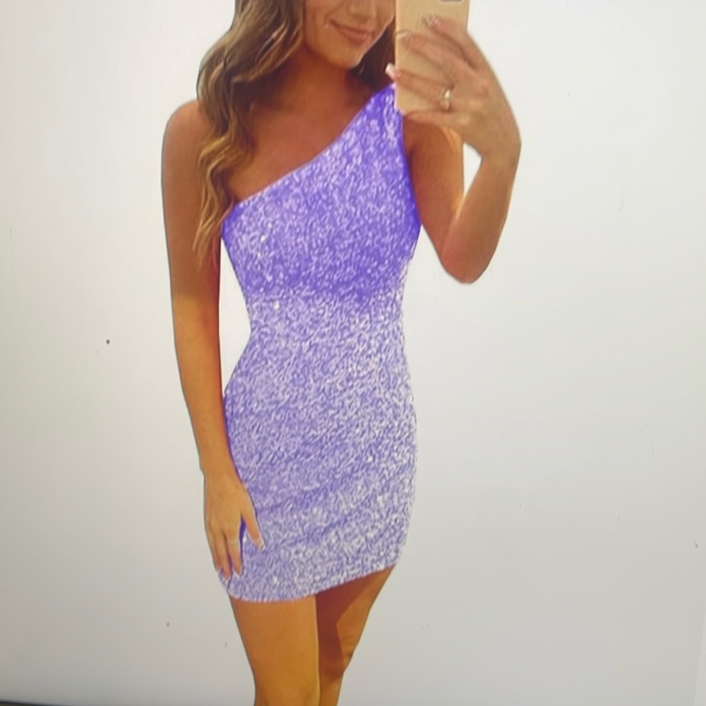 Sparkly One Shoulder glitter dress size 6 NEW